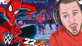 WWE 2K22 ROYAL RUMBLE 30 Man Marvel Ultimate Spider Man
