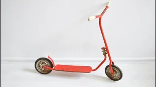 Perfect Restoration 95 year old toy scooter