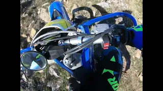 PRIMA VOLTA IN ENDURO, PRIMI DANNI - HUSABERG 390