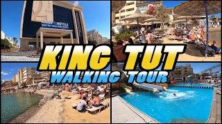 KING TUT Aqua Park Beach Resort walking tour - Hurghada - Egypt (4k)