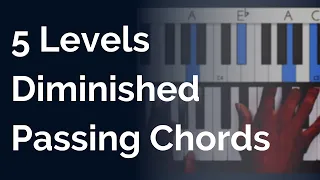 5 Levels of Diminished Gospel Passing Chords 🔥🔥 | Beginner To Advanced