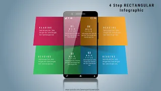 52.Create 4 Step Rectangular Infographic|Powerpoint Infographics|Graphic design|Free Template