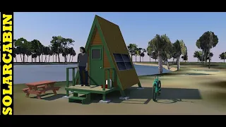 Tiny A Frame Cabin Free Plans by Solarcabin