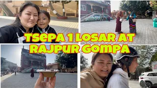 Losar tsepa1 celebration in Rajpur Sakya Gompa wit my family/ Tibetan vlogger/phendey family
