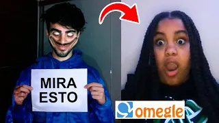 ASUSTANDO A GENTE EN OMEGLE! *reacciones muy graciosas*