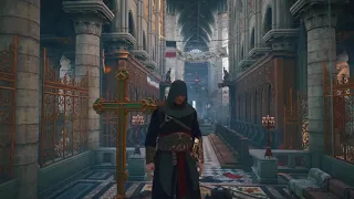 Exploring Notre Dame Cathedral in Assassin's Creed Unity.