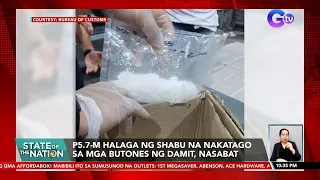 P5.7-M halaga ng shabu na nakatago sa mga butones ng damit, nasabat | SONA