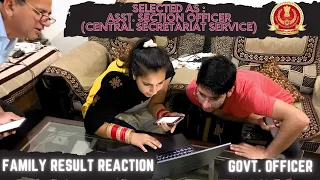 FAMILY RESULT REACTION😱 | SELECTED AS GOVT. OFFICER👮