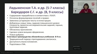 Учебники русского языка и литературы в новом ФПУ