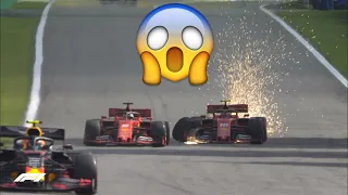 F1 2019 Brazil: VETTEL LECLERC CRASH! team radio from Vettel