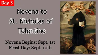 NOVENA TO ST. NICHOLAS OF TOLENTINO | DAY 3