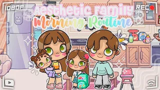 *AESTHETIC* FAMILY MORNING ROUTINE☁️🌷|| *voiced🔊* || Avatar World Roleplay🌍