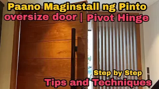 019 Paano mag install ng pinto with pivot hinge | Door installation | pivot hinge #Paano #maginstall