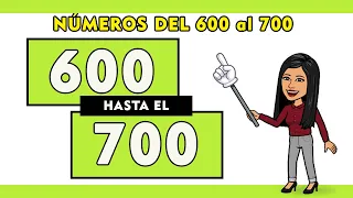 🔵Números del 600 al 700 en letras en español 🤔  | Spanish Numbers 600-700