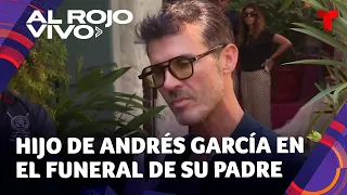 Andrés García: Su hijo Leonardo acude al funeral en casa de la viuda del actor