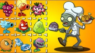 PvZ 2 Gameplay - HEATH SEEKER & All Plants VS Jester Chefster Zombie