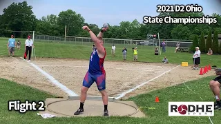 2021 Div 2 Ohio State Championship Boys Shot Put FULL