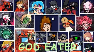 FNF God Eater But - Different Characters Sing It (Everyone Sings God Eater)