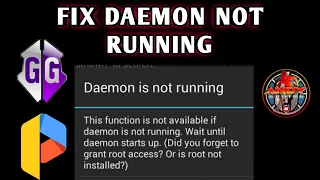 HOW TO FIX DAEMON IS NOT RUNNING IN GAMEGUARDIAN APP 2021 UPDATE