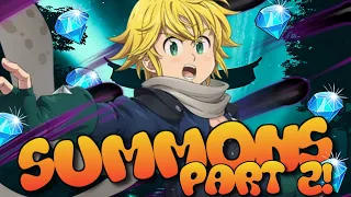 Quadruple SSR Summon?!!! PURGATORY MELIODAS SUMMONS! (Grand Cross)