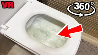 360 VR Video - FLUSHED DOWN THE TOILET