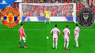 Ronaldo VS Messi,Mbappe,Neymar | Man United VS Inter Miami Penalty Shootout | FIFA 24 PS5 4k
