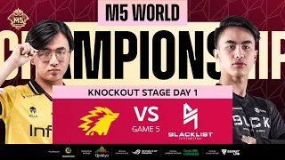(FIL) M5 Knockouts Day 1 | ONIC vs BLCK | Game 5