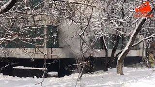 Пожар на Краснодонской 34 в Москве