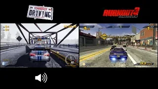 Dangerous Driving vs Burnout 3: Takedown - Gameplay Comparison