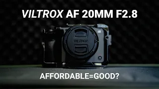 Is the Viltrox AF 20mm F2.8 a well made affordable lens? #viltrox