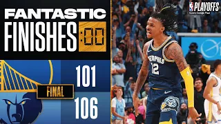 Final 2:12 WILD PLAYOFF ENDING Warriors vs Grizzlies 🍿🍿