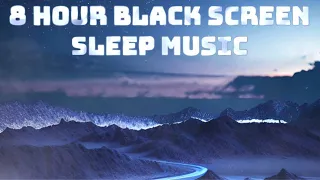 8 Hour Black Screen Sleep Music with Alpha-Theta-Delta Waves & Pink Noise