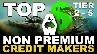 ARMORED WARFARE TOP Credit Makers NON PREMIUM Progression Vehicles, tier 2, 3, 4, 5 how to earn more