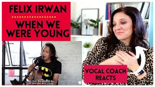 VOCAL COACH REACTS: FELIX IRWAN - WHEN WE WERE YOUNG ADELE COVER