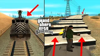 CAN 100+ VEHICLES STOP THE TRAIN IN GTA SAN ANDREAS?