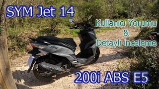 Sym jet 14 ABS 200i E5 kullanıcı deneyimi ve inceleme videosu. Test, deneme sürüşü