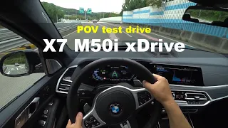 BMW X7 m50i xDrive POV test drive