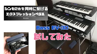 シンセ2台を同時に繋げるエクスプレッションペダル試してみた