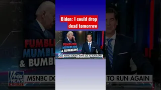 Jesse Watters: Did Biden just say he could drop dead tomorrow? #shorts