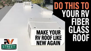 RV FIBERGLASS ROOF COATING & GUTTER SEALANT REPAIR