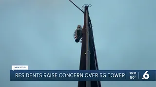 New 5G cell phone tower in neighborhood has residents concerned about possible health impacts