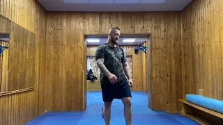 Тренировка с гирей 16 кг