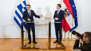 Pressestatements nach dem Arbeitsgespräch mit dem griechischen Premierminister Kyriakos Mitsotakis.