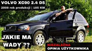 WADY VOLVO XC90 2.4d D5 | Niezależna opinia posiadacza | PRZEKŁADNIA KĄTOWA | SWIRL | PARKTRONIC