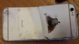 Iphone 6 загорелся в кармане владельца .iphone 6 en feu dans la poche