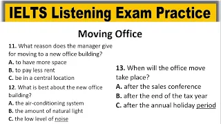 Moving Office listening practice test 2024 with answers | IELTS Listening Practice Test | Real Exam