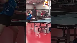 Самый страшный удар в настольном теннисе #tischtennis #tabletennis #леначернявская