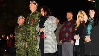 Sunset tribute to Cpl. Nathan Cirillo