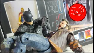 Batman vs Wolverine stop-motion fight