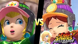 Mario Strikers Battle League Team Peach vs Team Daisy in Royal Castle